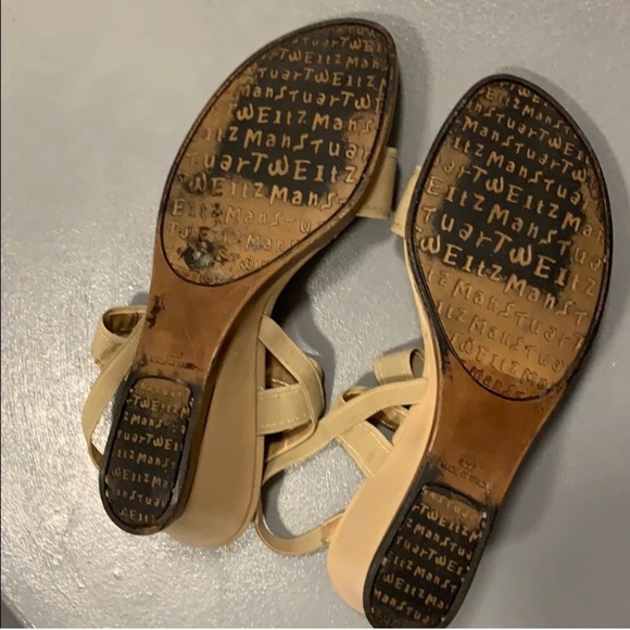 Stuart Weitzman Tan Sandals Sz 8 - Picture 3 of 3